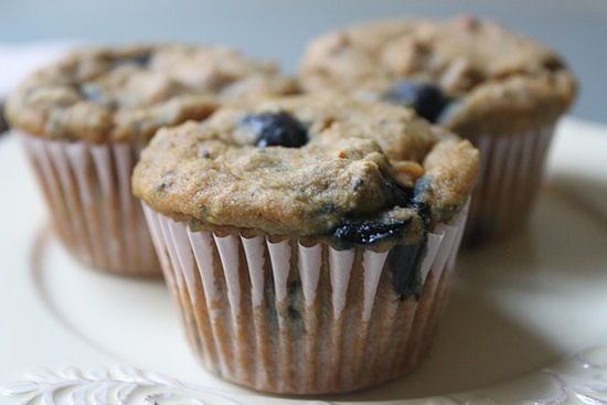 Blueberry chia bánh nướng xốp - làm thế nào để ăn hạt Chia để giảm chất béo.